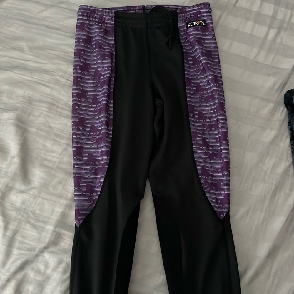 Kerrits purple horse riding pants